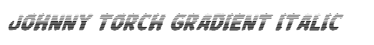Johnny Torch Gradient Italic