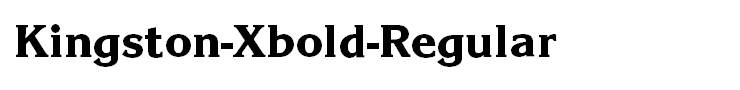 Kingston-Xbold-Regular