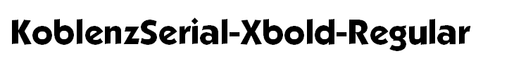 KoblenzSerial-Xbold-Regular