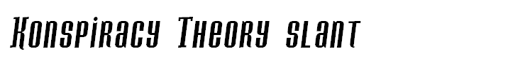 Konspiracy Theory slant