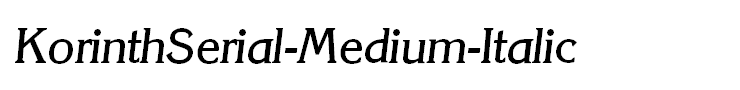 KorinthSerial-Medium-Italic
