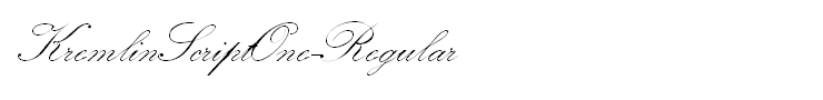 KremlinScriptOne-Regular