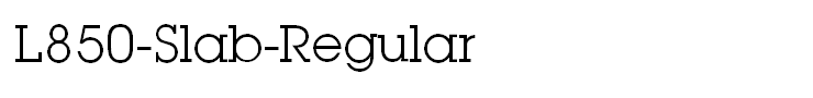 L850-Slab-Regular