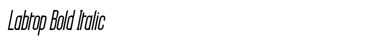 Labtop Bold Italic
