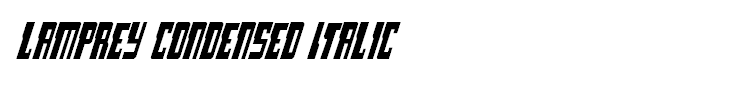 Lamprey Condensed Italic
