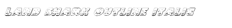 Land Shark Outline Italic