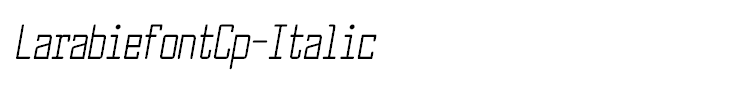 LarabiefontCp-Italic