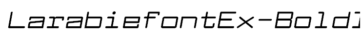 LarabiefontEx-BoldItalic