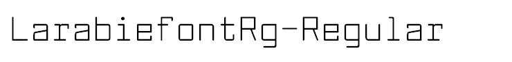 LarabiefontRg-Regular