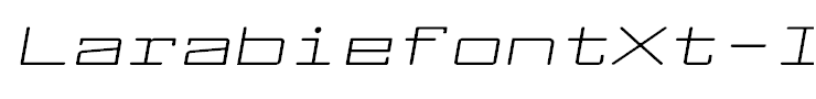 LarabiefontXt-Italic