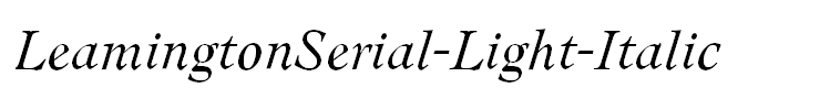 LeamingtonSerial-Light-Italic