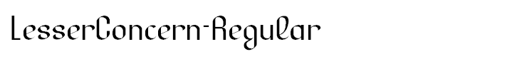 LesserConcern-Regular