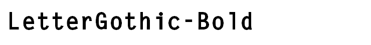LetterGothic-Bold