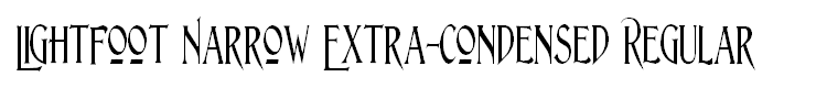 Lightfoot Narrow Extra-condensed Regular