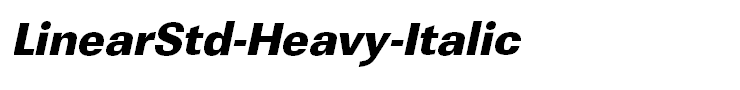 LinearStd-Heavy-Italic