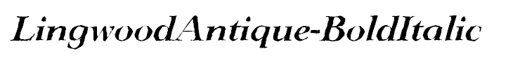 LingwoodAntique-BoldItalic