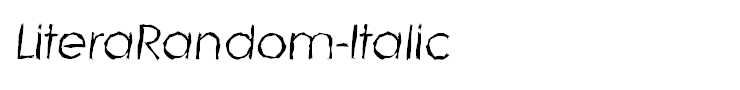 LiteraRandom-Italic