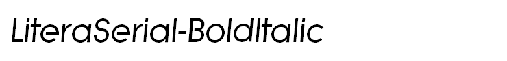 LiteraSerial-BoldItalic