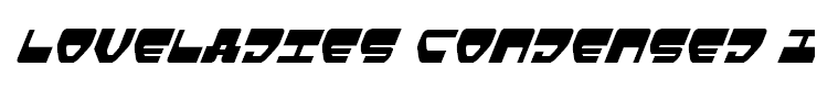 Loveladies Condensed Italic