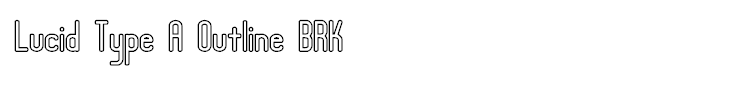 Lucid Type A Outline BRK