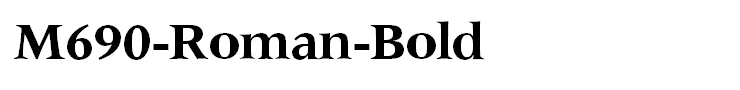 M690-Roman-Bold