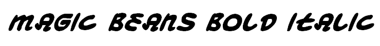 Magic Beans Bold Italic