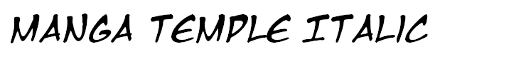 Manga Temple Italic