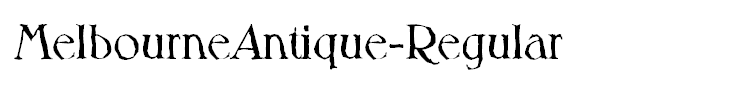 MelbourneAntique-Regular