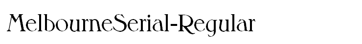 MelbourneSerial-Regular