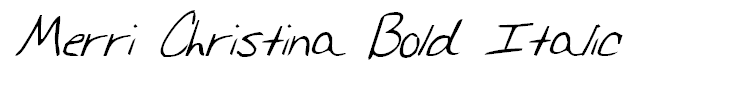 Merri Christina Bold Italic