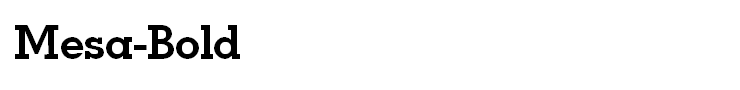 Mesa-Bold