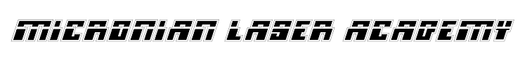 Micronian Laser Academy Italic