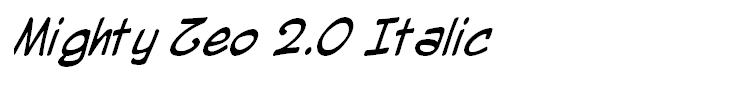 Mighty Zeo 2.0 Italic