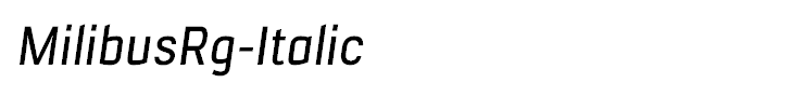 MilibusRg-Italic