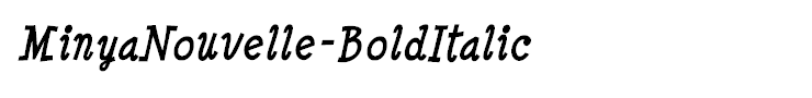 MinyaNouvelle-BoldItalic