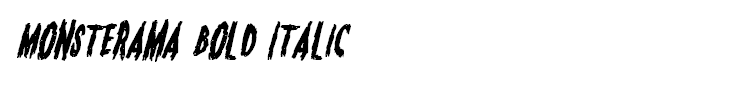 Monsterama Bold Italic