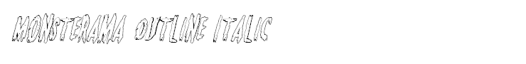 Monsterama Outline Italic