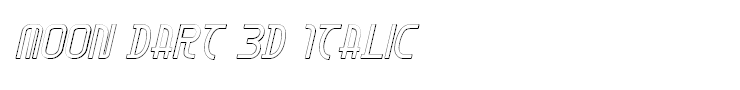 Moon Dart 3D Italic
