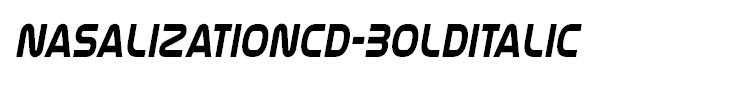 NasalizationCd-BoldItalic