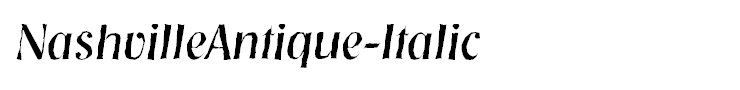 NashvilleAntique-Italic