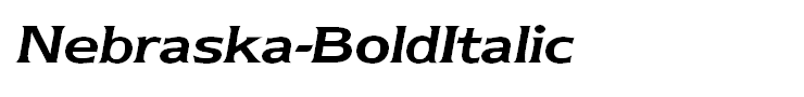 Nebraska-BoldItalic