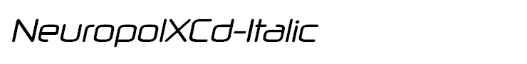 NeuropolXCd-Italic