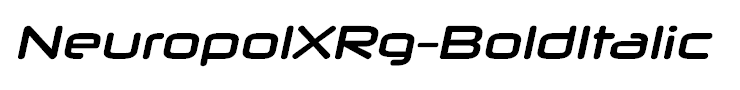 NeuropolXRg-BoldItalic