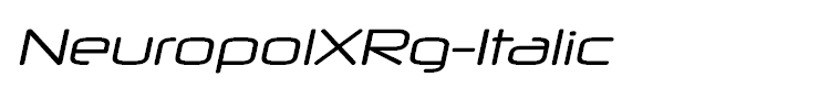 NeuropolXRg-Italic