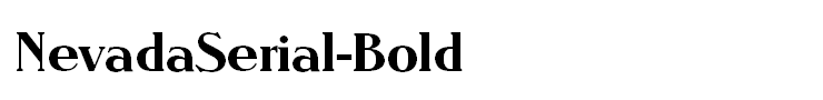 NevadaSerial-Bold