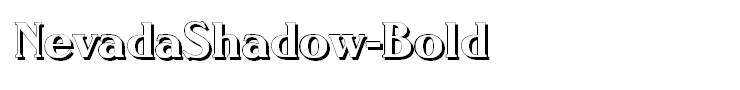 NevadaShadow-Bold