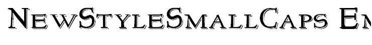 NewStyleSmallCaps Embossed
