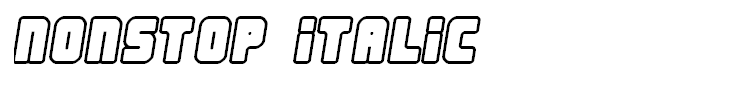 Nonstop italic