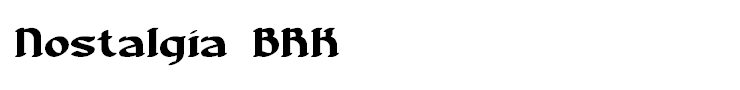 Nostalgia BRK