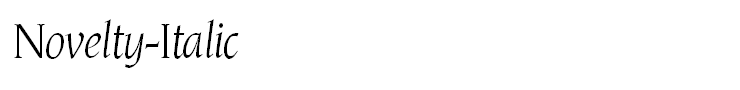 Novelty-Italic